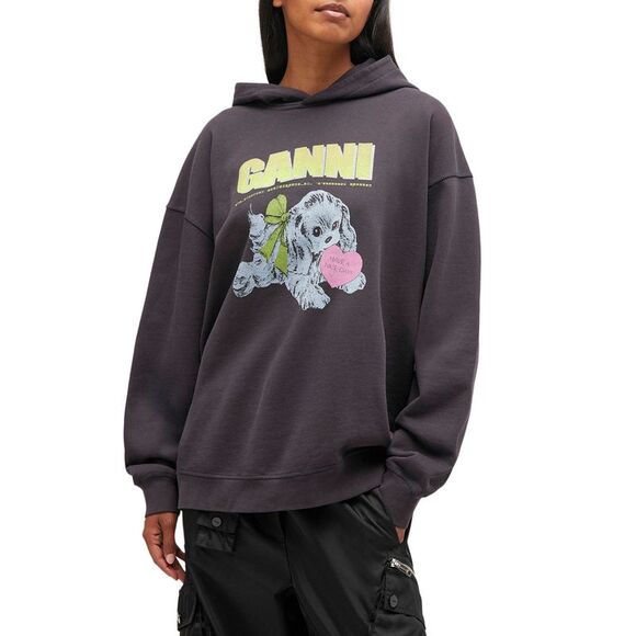 Ganni Women Hoodie With Print - Picture 3 of 4